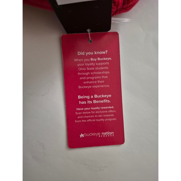 Ohio State Buckeyes Red Knit Beanie Hat Officially Licensed Colosseum - Picture 7 of 9